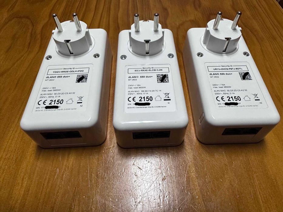 Kit 3 x Powerlines Devolo dLAN 550 Duo+