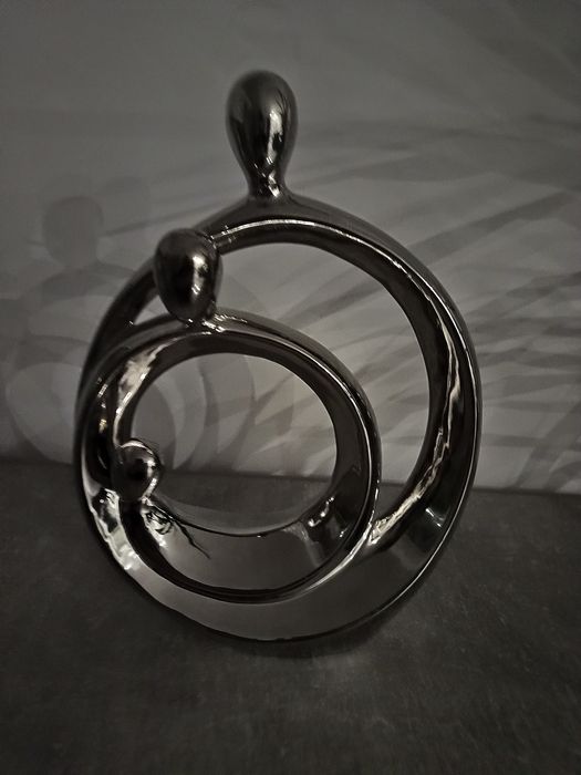 Nowa srebrna duża figurka Rodzina