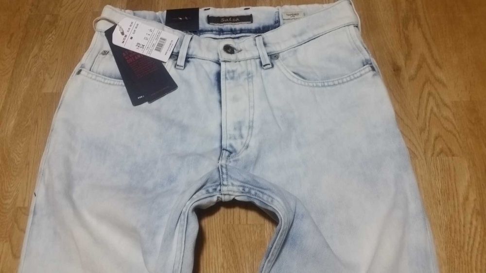 439zł Marmurki SALSA Portugal W29 L34 L36 slim skinny rurki w28 w30