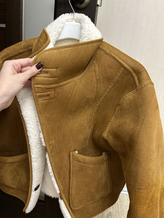 Дубленка  шуба двухсороняя как Zara