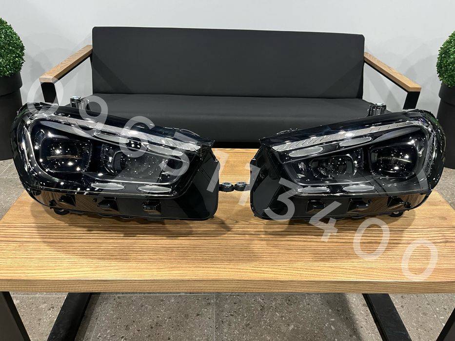Фары Mercedes GLE W167 C167 Multideam LED стиль Рестайлинг 24+ Оптика