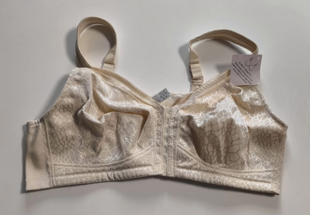 Nowy cielisty biustonosz damski zapinany z przodu 105B