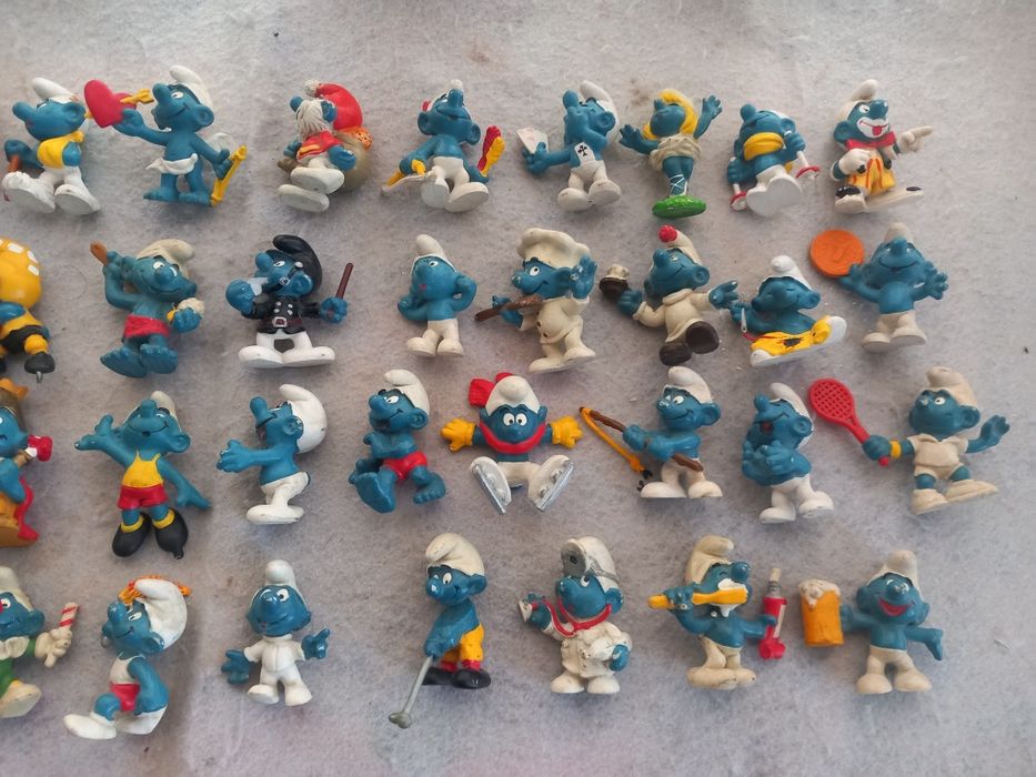 Bonecos antigos Smurfs