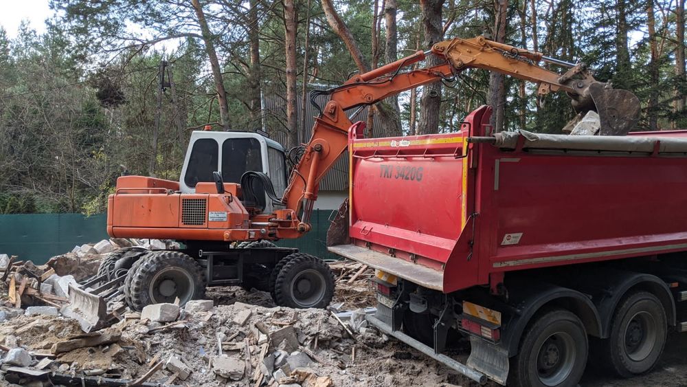 Koparka Kielce Roboty Ziemne Wykopy Niwelacja Fundamenty  Usługi