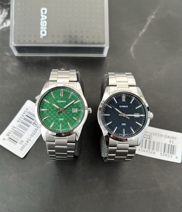 Casio MTP-VD03D-2A | Японський механізм Чоловічий годинник Сталь | Оригінал Часы мужские