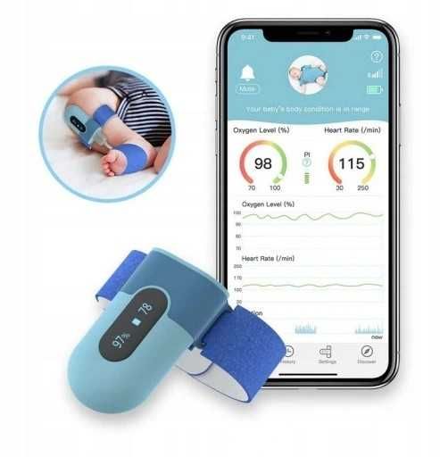 Pulsoksymetr Wellue Baby O2 niebieski