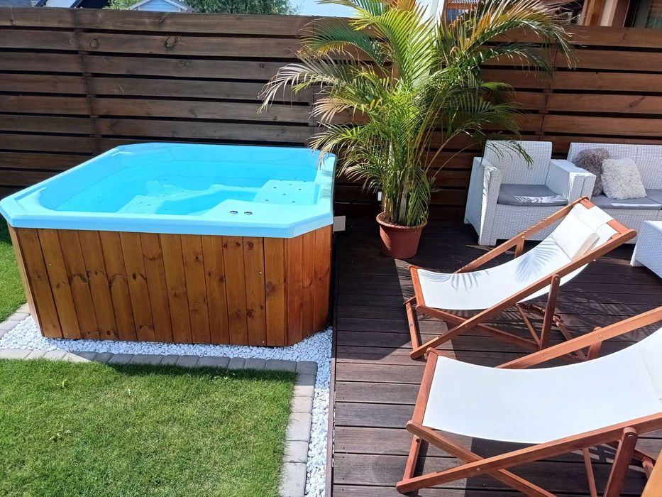 Jacuzzi 2m do sauny ogrodowe całoroczne nie dmuchane NOWE LED masaż