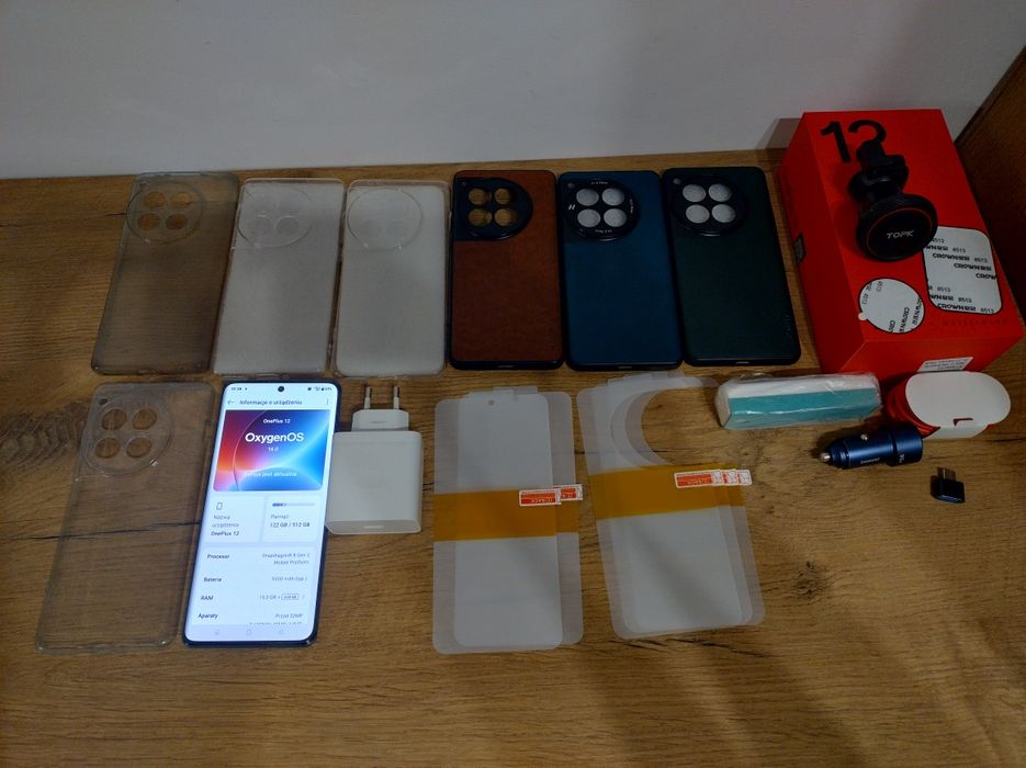 OnePlus 12 16GB/512GB Gwarancja MediaMarkt jak NOWY Słuchawki Lenovo