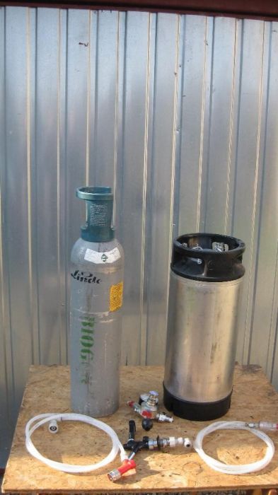 BECZKA KEG,butla CO2, manometr, kran- ZESTAW DO PIWA