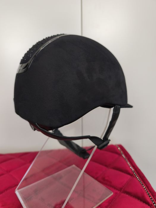 52;53;54 Kask jeździecki 4riders czarny bling