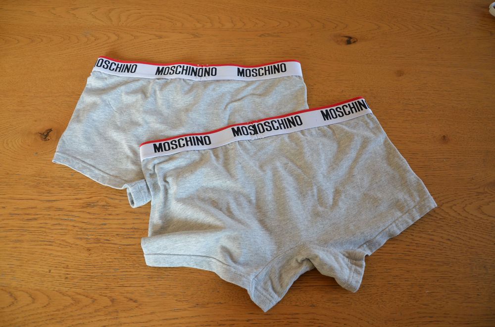 bokserki szare  Moschino nowe bez metki r. L