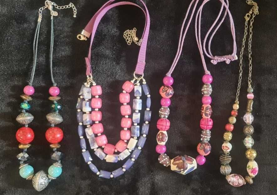 Намисто кольє бусы сотуар ожерелье вінтаж натуральне каміння бірюза