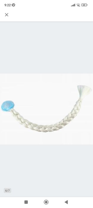 Sprzedam Peruke Włosy warkocz plus zestaw warkocz, włosy,korona , różd