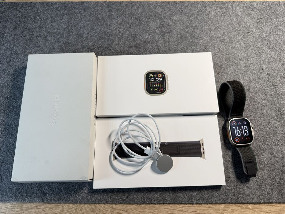 Apple watch ultra 2 49 mm LTE titanium смарт годинник 96%