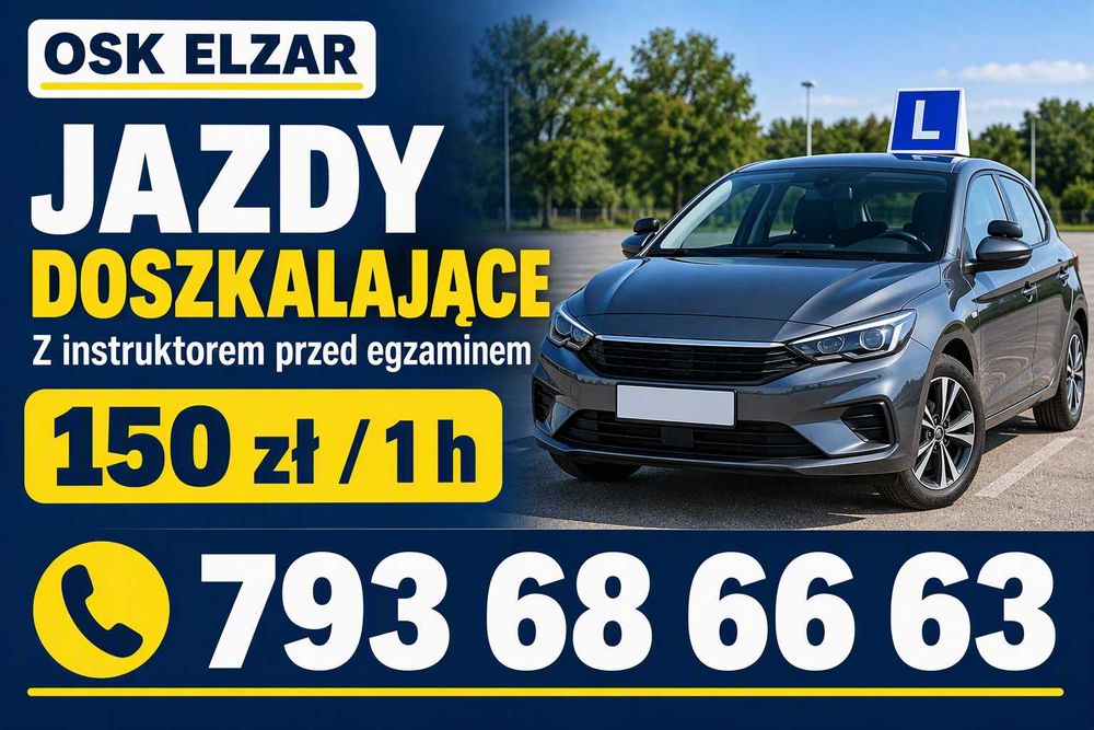 Jazdy doszkalające bez stresu! Przed egzaminem – OSK ELZAR