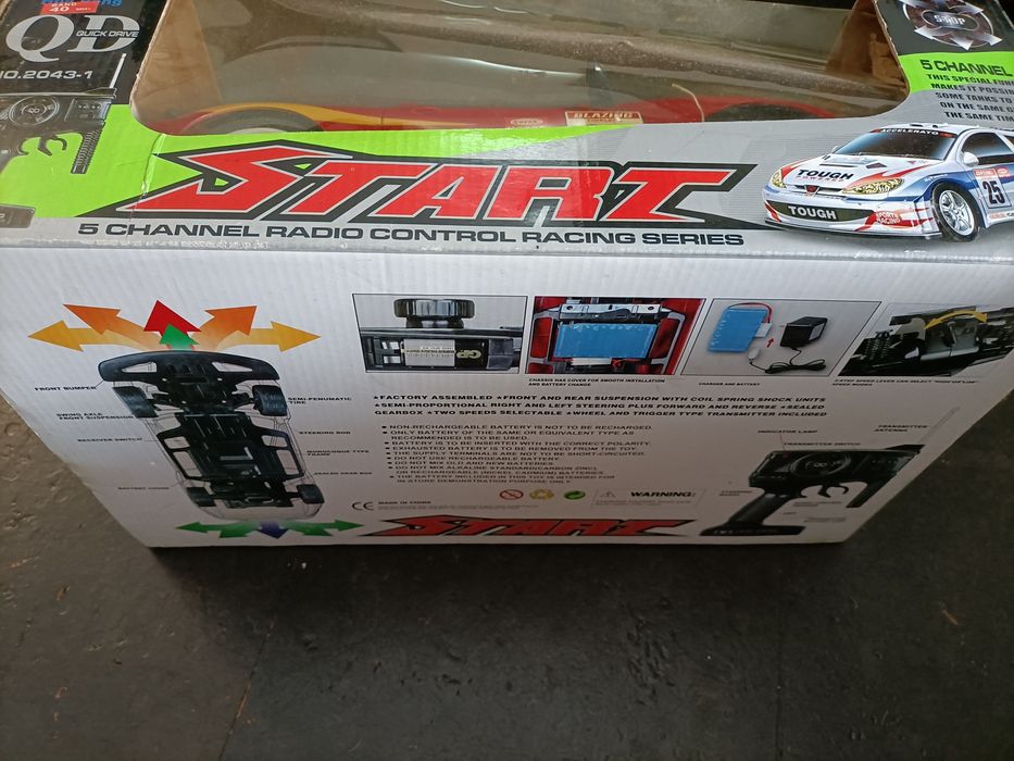 Carro radio control bateria
