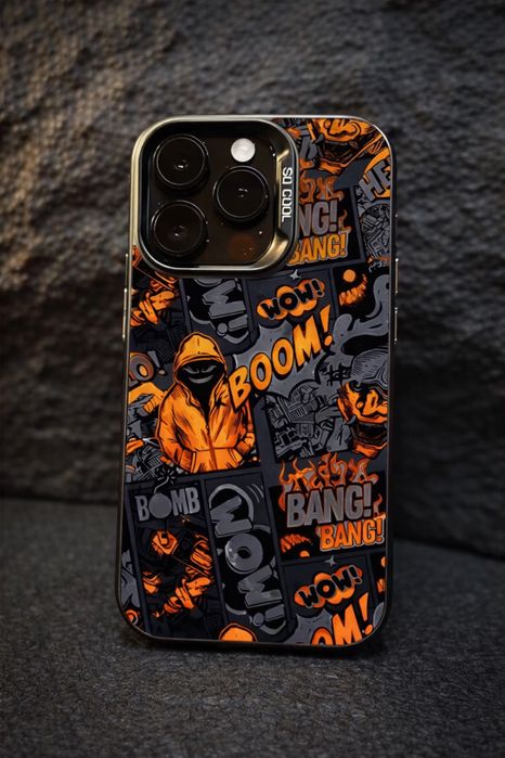 Яскраві  чохли для iPhone синій, оранжевий, фіолетовий