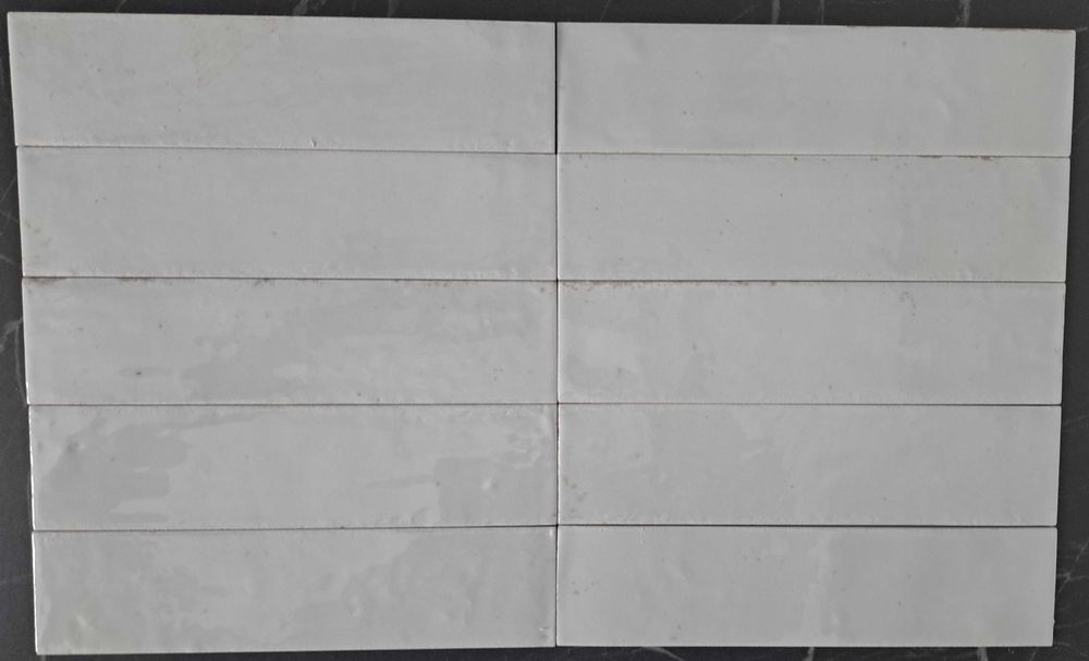 Płytki włoskie cegiełki Marazzi Lume White lux M6RN białe połysk