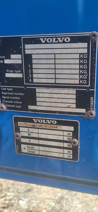 Volvo wywrotka 3 stronna zamiana