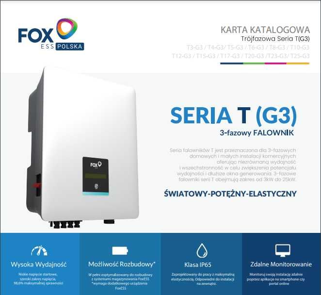 Falownik Inwerter FoxESS T20 G3 Cena brutto