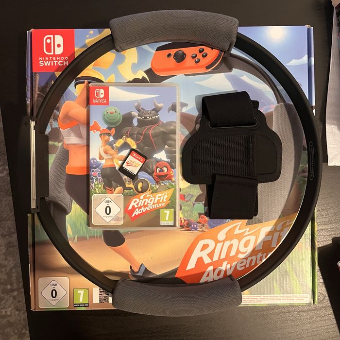 Jogo Ringfit com caixa e acessórios