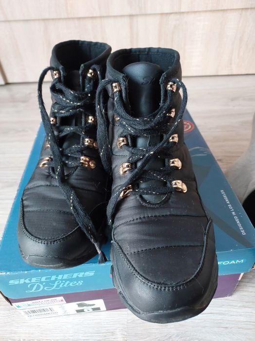 Sketchers D'lites damskie zimowe sneakersy r.37