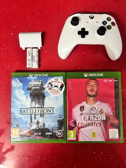 Xbox One S + Comando + Jogos ( impecavel )