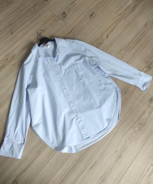 Рубашка h&m, рубашка голубая massimo dutti, женская
