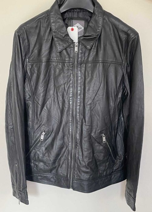 Lee Cooper model BRIAG BLACK r. L stylowa kurtka męska 100%skóra owcza