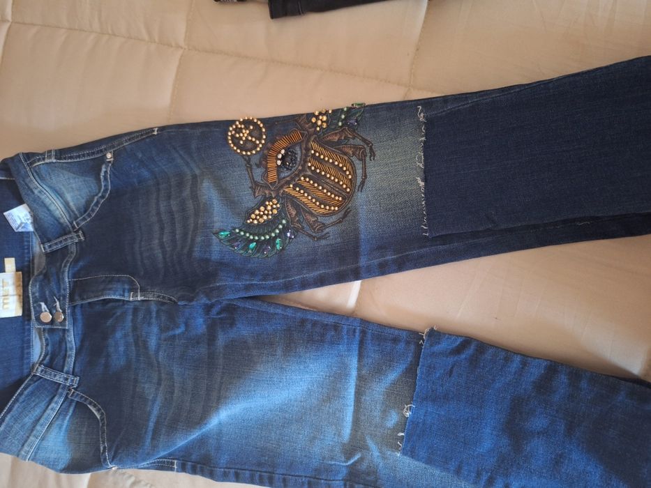 Calcas de ganga com aplicações