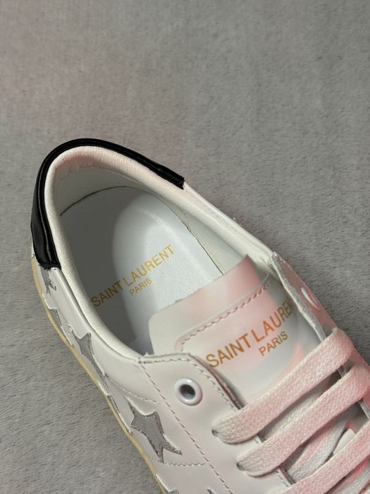 На руках!!!Кеди Saint Laurent Court Classic "White/Silver" 41-45