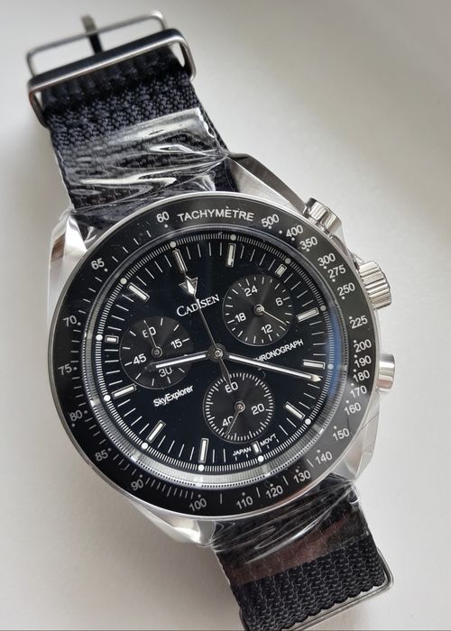 Zegarek Cadisen Speedmaster,Moonswatch, Nowy