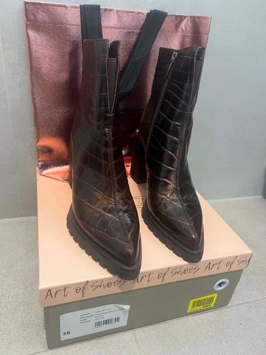 Buty Botki Sztybety na platformie Cesare Gaspari | 38 EU
