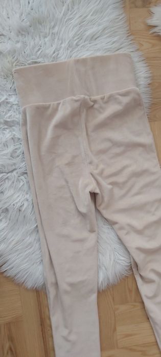 Legginsy welurowe ola voga ciepłe wysoki stan