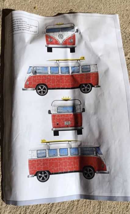 Puzzle 3d vw pão de forma