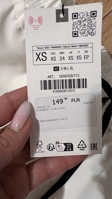 Zara xs новые штаны брюки с лампасами