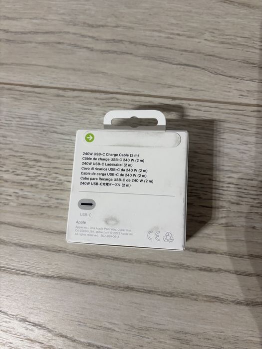 Kabel Apple USB-C do USB-C tkany 240W 2m Biały NOWY Euro RTV AGD