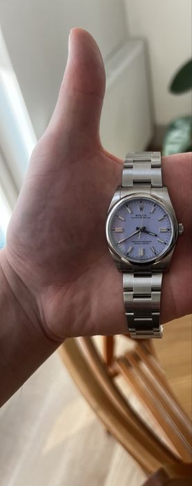Nowy rolex oyster perpetual 36 lawenda