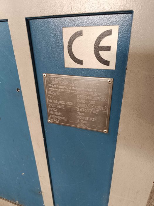 Optymalizerka OWD-1500 METAL TECHNIKA