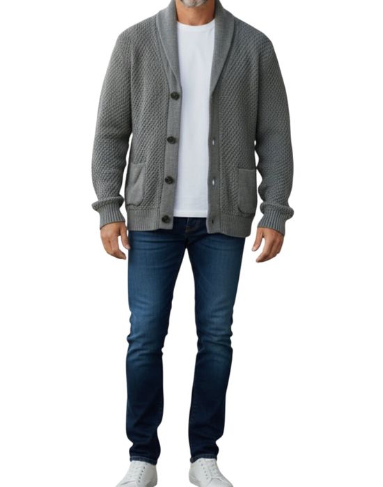 Sweter kardigan Lerros rozmiar XL 100% bawelna