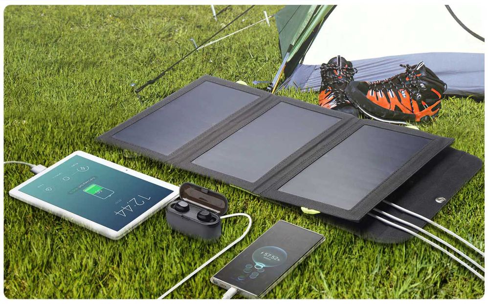 Сонячна панель ALLPOWERS 21 Вт з батареєю на 10000mah USB/USB-C