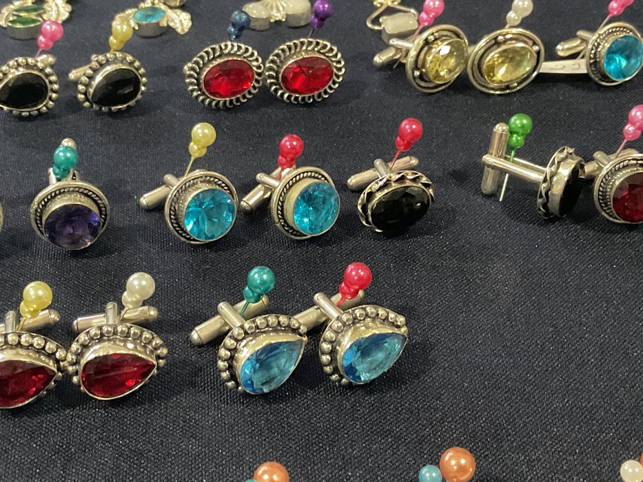 Botões de punho prata 925