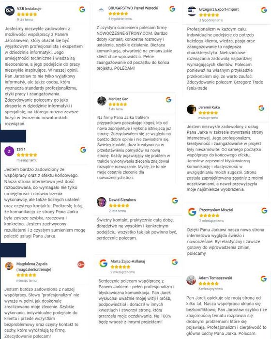 Nowoczesne Strony Internetowe | Strona WordPress z SEO + Opieka Strony