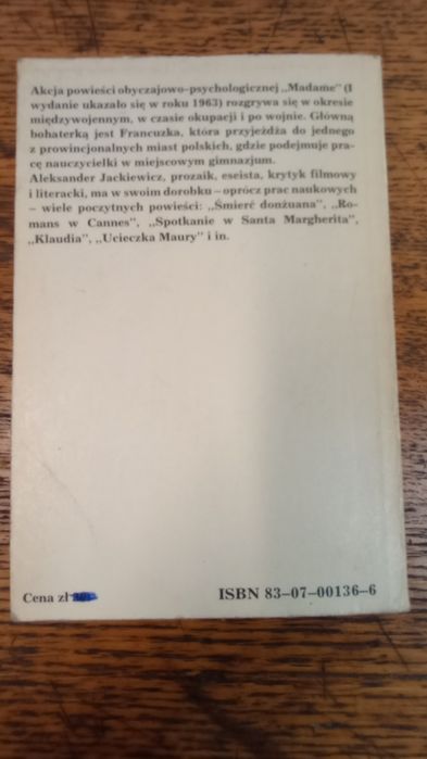 Madame. Aleksander Jackiewicz