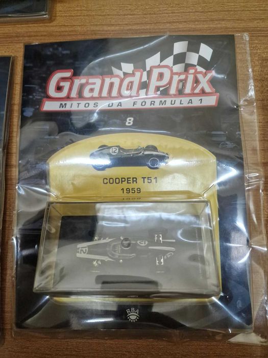 Lote 35 miniaturas F1 "Grand Prix – Mitos da Fórmula 1" – RBA – 1:43 – seladas