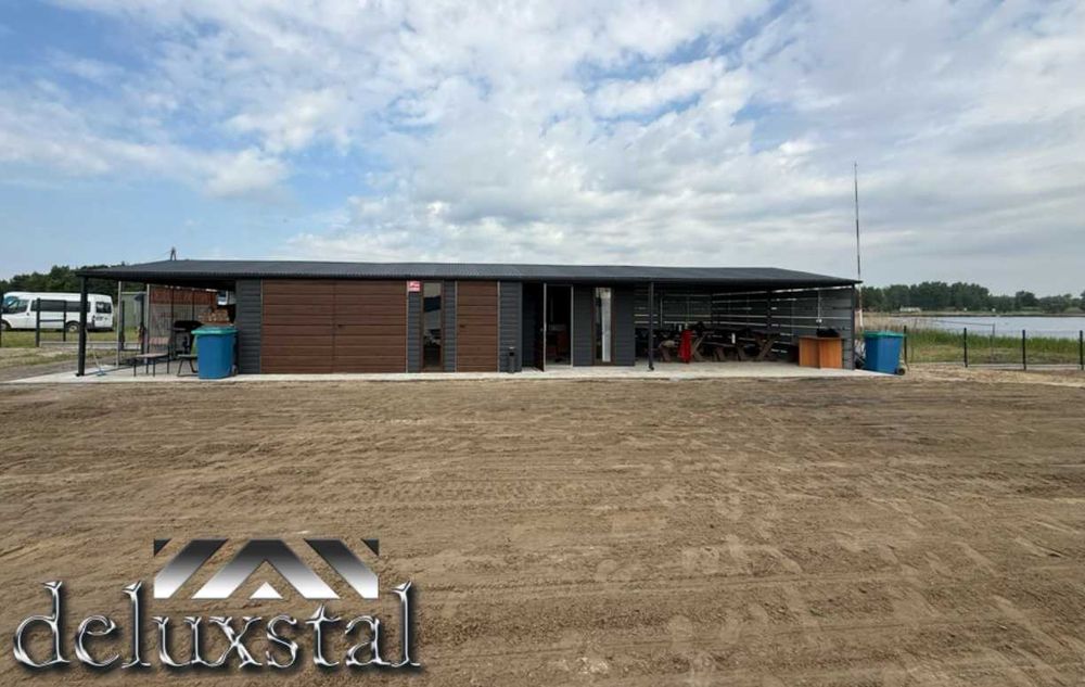 Garaze blaszane 17x6 Konstrukcja ocynkowana profil poziom