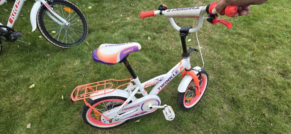 Rower górski dla dziecka (dziewczynki) 14". Twinkle Girl PRO + kółka