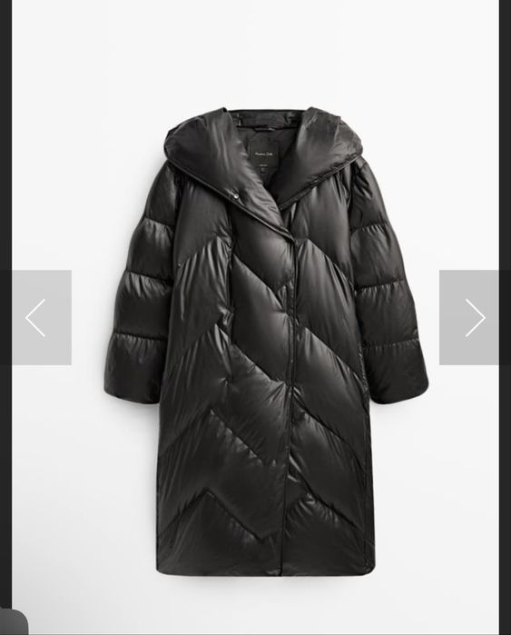 Пуховик massimo dutti S-M