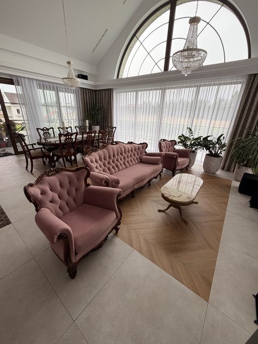 Wypoczynek ludwikowski sofa 2 fotele