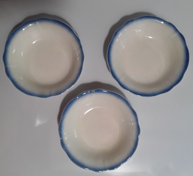 3 Taças antigas da Fábrica de Loiça de Sacavém